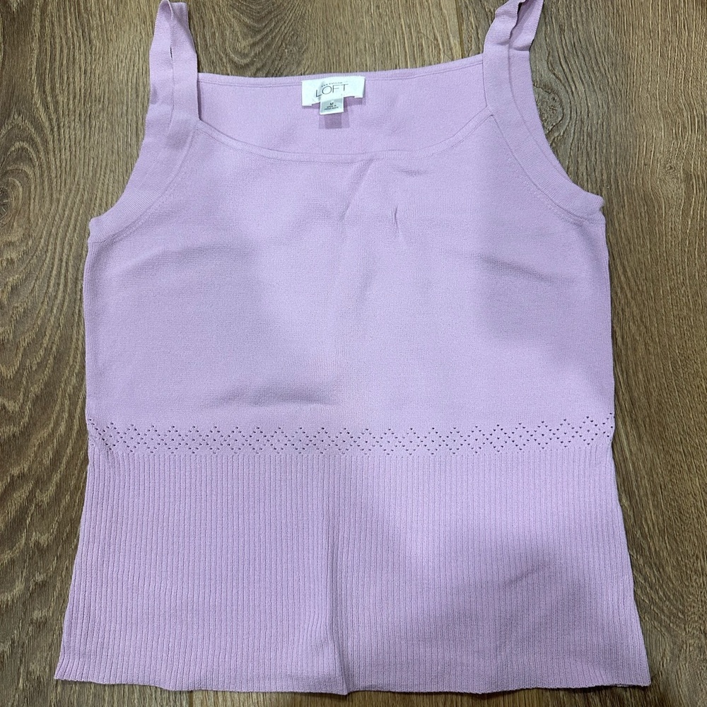 LOFT Women's Soft Purple Knit Camisole